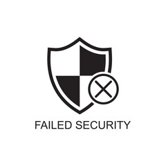 failed security icon , safety icon