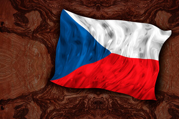 National Flag Czech Republic. Background  with flag  of Czech Republic