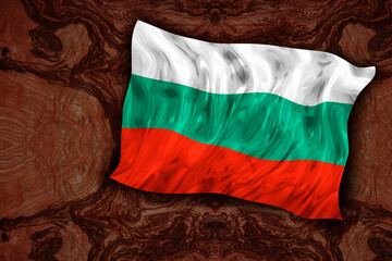 National flag of Bulgaria. Background  with flag  of Bulgaria
