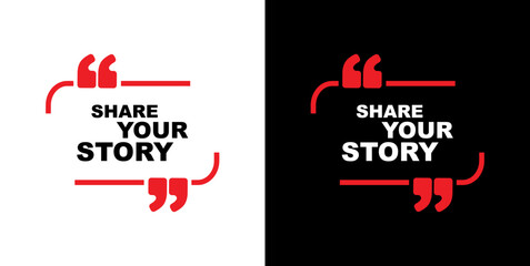 share your story - obrazy, fototapety, plakaty
