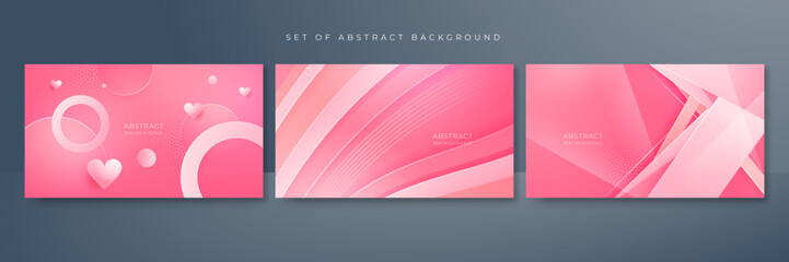 abstract pink gradient presentation background