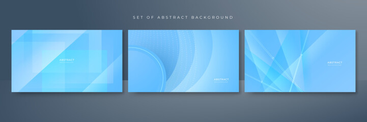 Abstract light blue background. Vector abstract graphic design banner pattern presentation background web template.