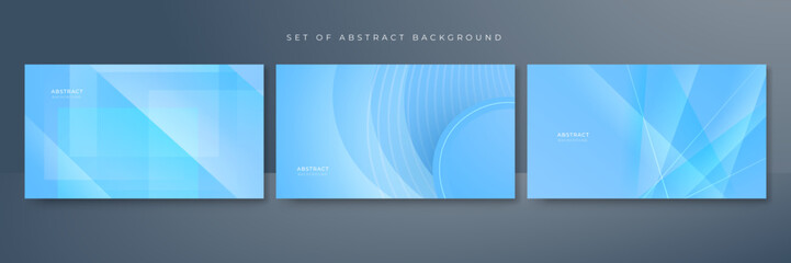 Abstract light blue background. Vector abstract graphic design banner pattern presentation background web template.