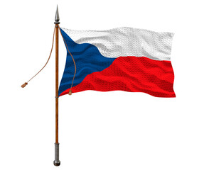 National Flag Czech Republic. Background  with flag  of Czech Republic