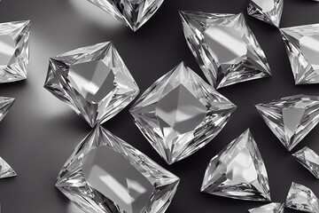 Diamond April Birthstone Gem Gemstone Jewel Crystal Seamless Texture Pattern Tiled Repeatable Tessellation Background Image