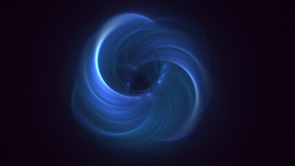 3D rendering abstract multicolor fractal light background