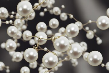 Pearl Pearls June Birthstone Gem Gemstone Jewel Crystal Seamless Texture Pattern Tiled Repeatable Tessellation Background Image