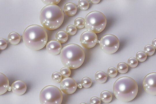 Pearl Pearls June Birthstone Gem Gemstone Jewel Crystal Seamless Texture Pattern Tiled Repeatable Tessellation Background Image © DigitalFury