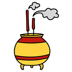 INCENSE filled outline icon