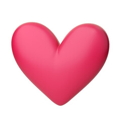 3d heart icon. Concept of love day, Valentines day, likes, wedding event. 3d high quality render isolated