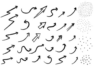 grunge arrow vector. grunge arrow brush. grunge arrow paint