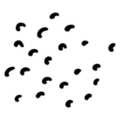 abstract organic dot aesthetic shapes. Vector illustration