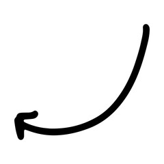 arrow hand drawn png. Vector illustration