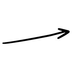 arrow hand drawn png. Vector illustration