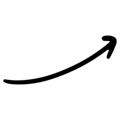 arrow hand drawn png. Vector illustration