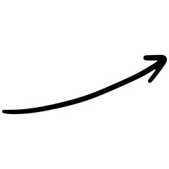 arrow hand drawn png. Vector illustration