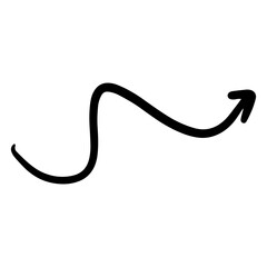 arrow hand drawn png. Vector illustration