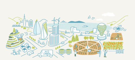 スマート農業　スマートシティ