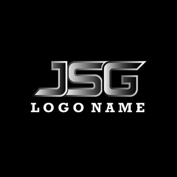 JSG monogram logo initial design vector