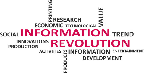 word cloud - information revolution