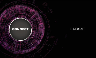 Start to connect - Background Abstract design circuit elements technology. Abstract futuristic background, Abstract art wallpaper. Vector illustration.