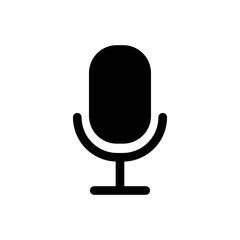 microphone icon vector design template in white background