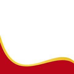 Red and Gold Flat Curve 1