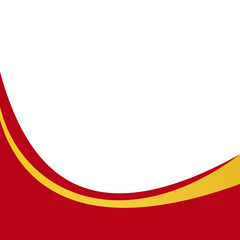 Red and Gold Flat Curve 2