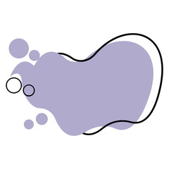 Abstract blob shape vector fluid liquid element design