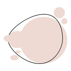 Abstract blob shape vector fluid liquid element design