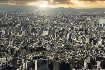 Buildings in Tokyo with a sense of the future