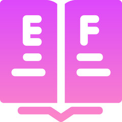 Obraz premium literature flat gradient icon