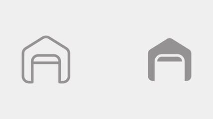 Garage vector icon sign symbol