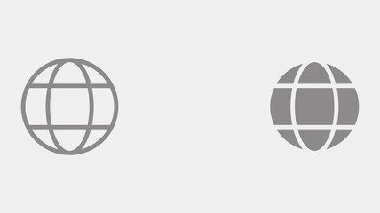 Globe vector icon sign symbol