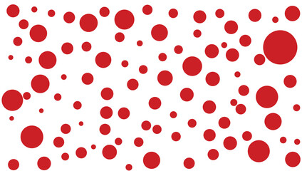 red Polka Dot Fabric Abstract Geometric Vector Background Pattern © Kingsakai