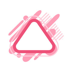 Pink Abstract Geometric Shape 5
