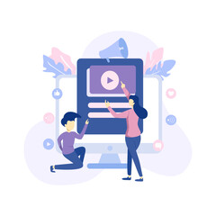 Business flat illustration vector design