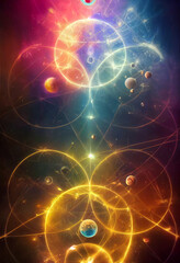 Obraz premium The Multiverse, AI 