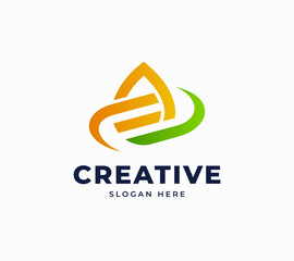 Letter EA emergent automation equipment energy oil minimalist industrial vector logo design