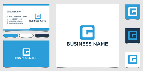 Letter G logo / icon design with business card templete