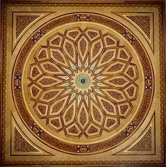 detail of the ceiling of a mosque