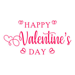 Pink Flat Valentine`s Day Lettering 3