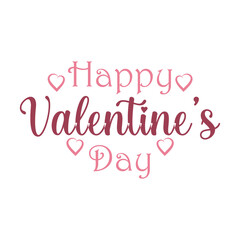 Pink and Maroon Valentine`s Day Lettering 1