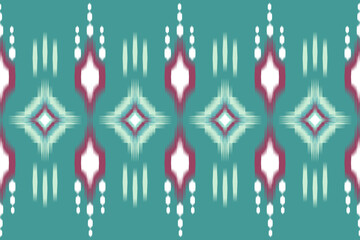 Fototapeta na wymiar Ethnic abstract ikat art. folk embroidery, and Mexican style. Aztec geometric art ornament print.Design for carpet, wallpaper, clothing, wrapping, fabric, cover, textile