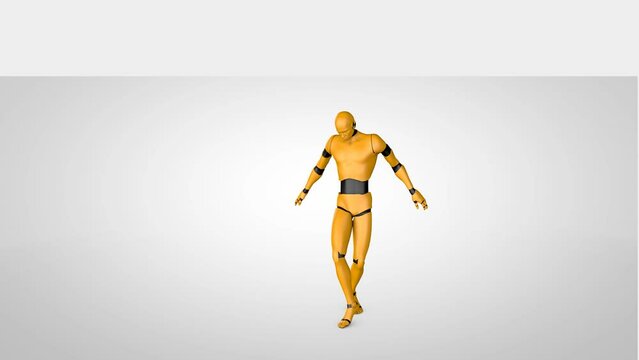 Crash Test Dummy Dance 3D Video Animation