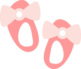 Cute Baby Shoes Illustration Vector