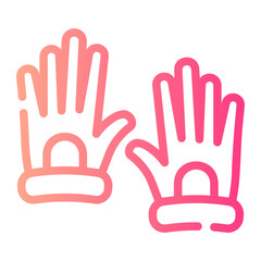 gloves gradient icon