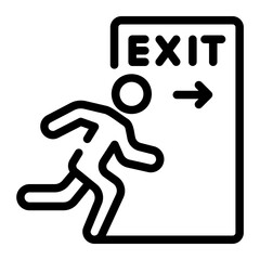 exit line icon