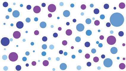 Abstract blue purple polka dot geometric vector background pattern