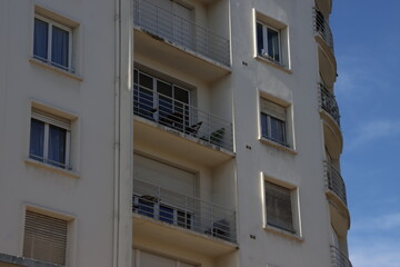 Building in the old town of Biarritz, France